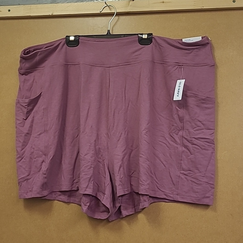 Old Navy Size 4X Dusty Rose High Rise Live-In French Terry Shorts